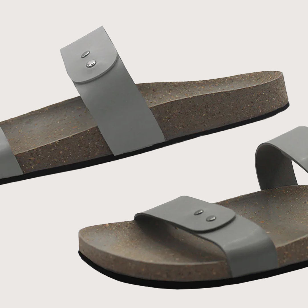 Dual Strap Waterproof Cork Slides