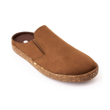 Nest Mules Vegan Suede Tan Men Slip-ons - Paaduks