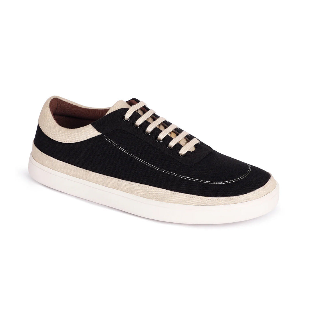 Ske Eco-Sole Sneakers Black and Beige Men