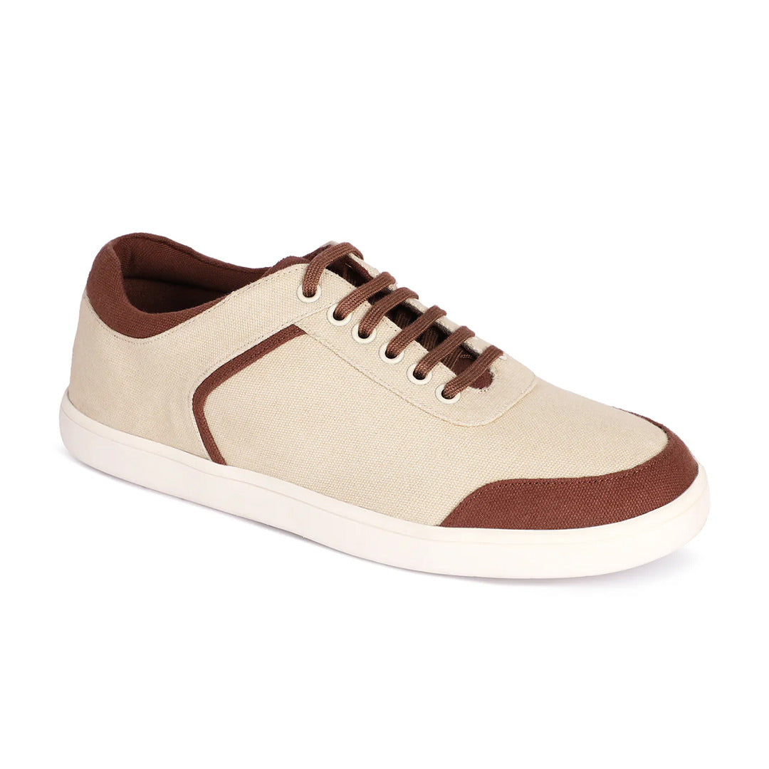 Dan Eco-Sole Sneakers Beige and Brown Women