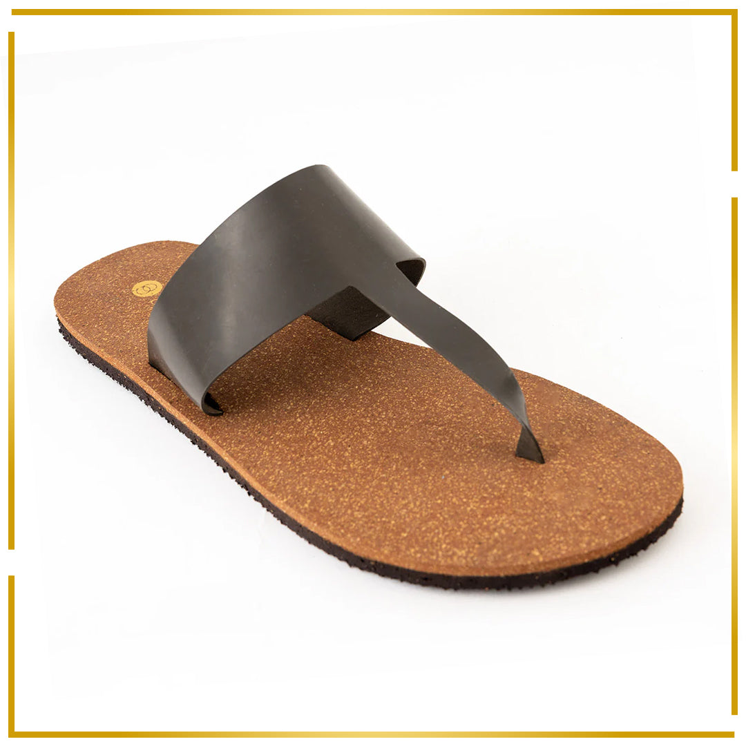 Eso Thong-Strap Cork Brown Women Slides