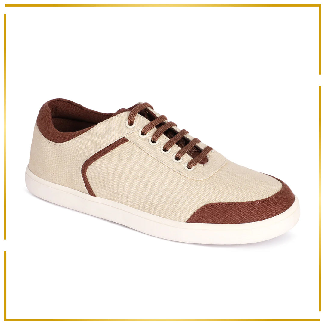 Dan Eco-Sole Sneakers Beige and Brown Men
