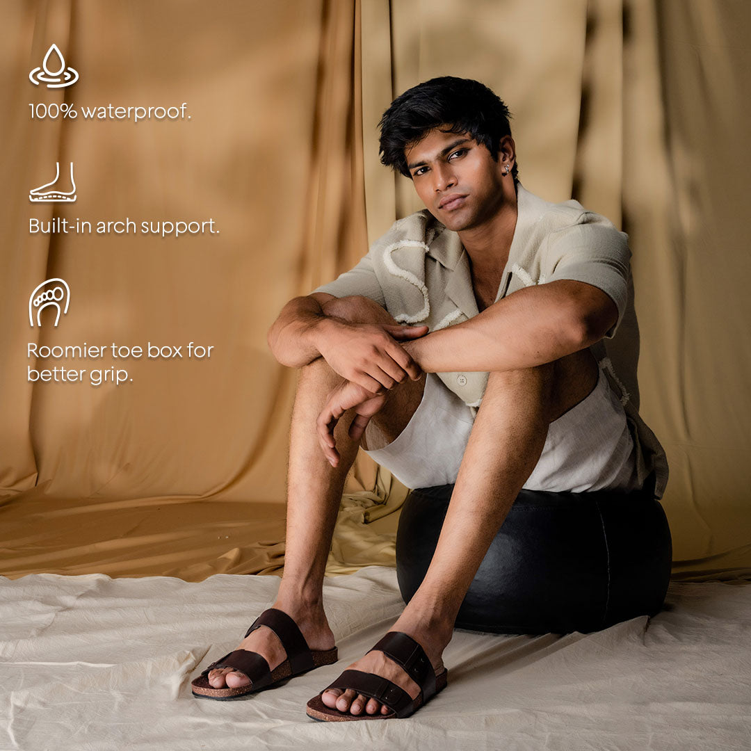 Sora Brown Slides Men