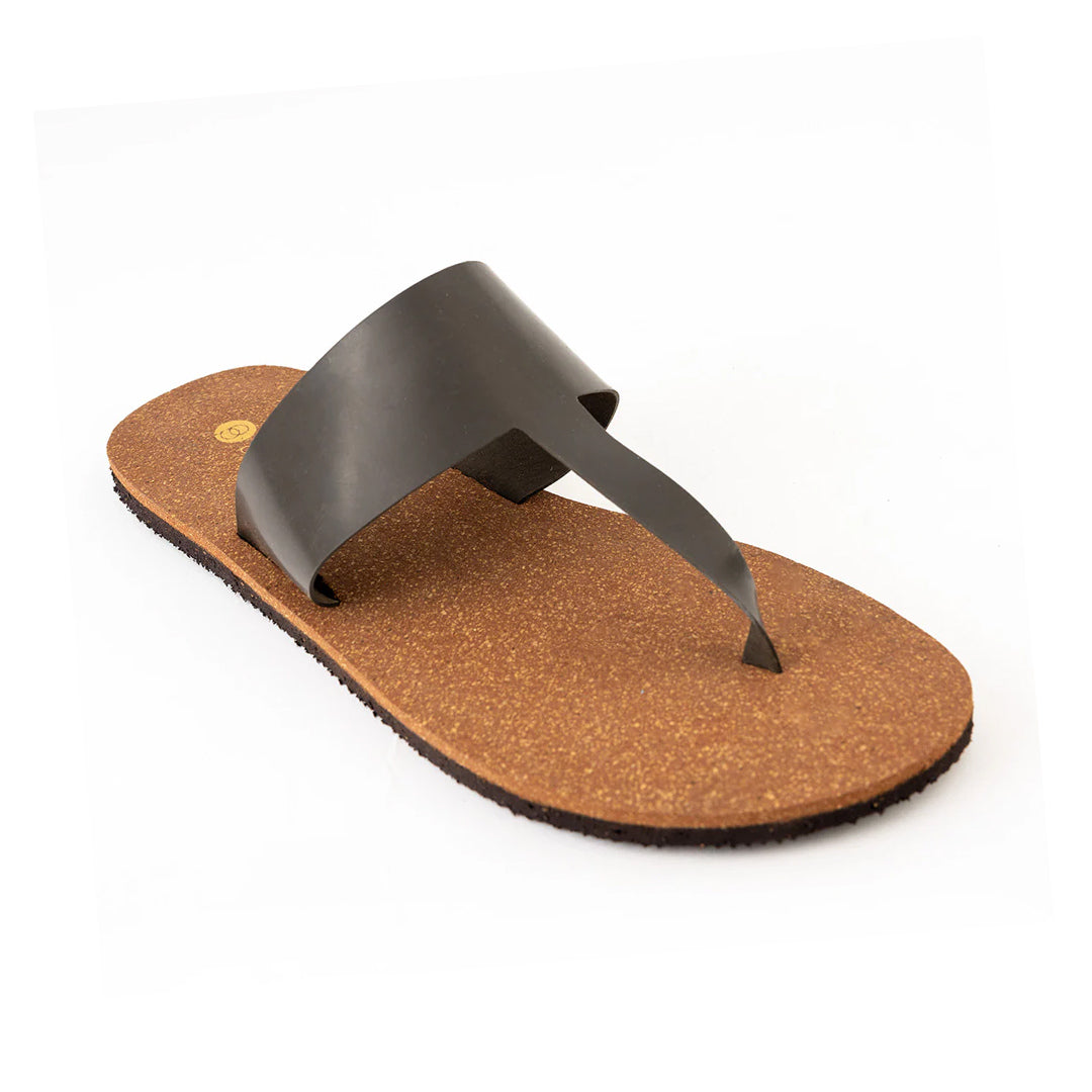 Eso Thong-Strap Cork Brown Women Slides