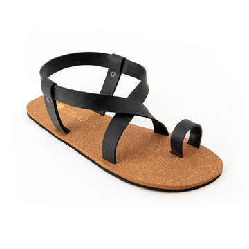 Sko Slingback Cork Brown Sandals Women