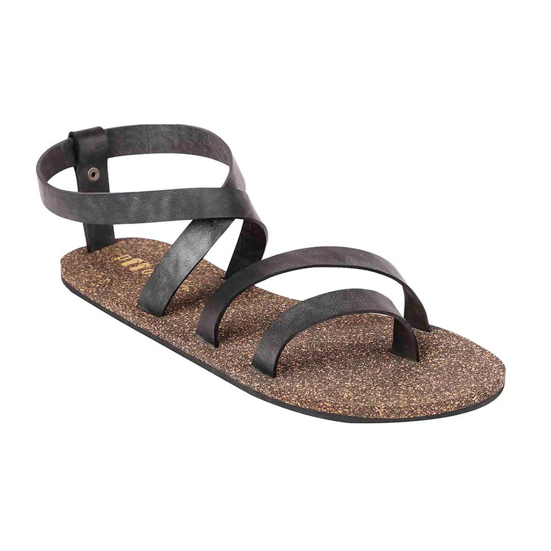 Zee Slingback Cork Black Sandals Women