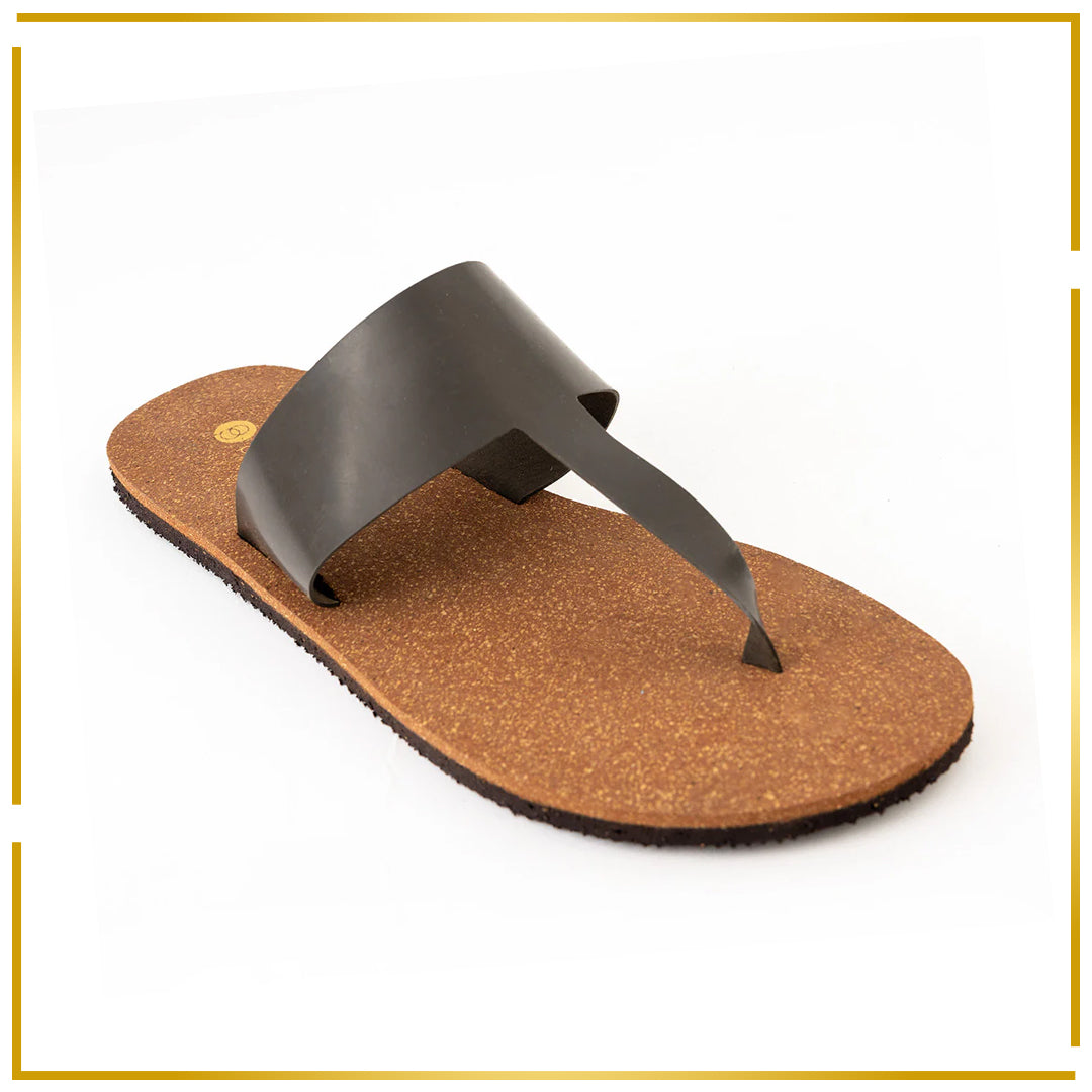 Eso Thong-Strap Cork Brown Men Slides