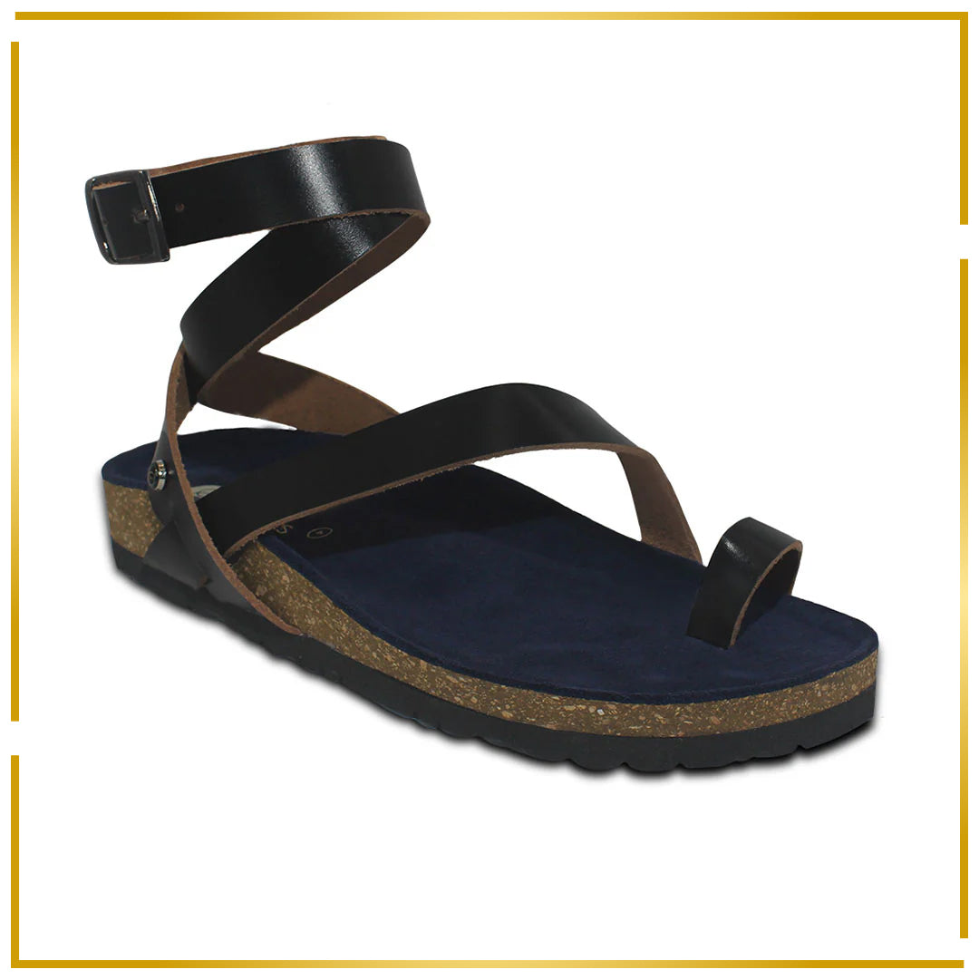 Ensa Black Sandals Women