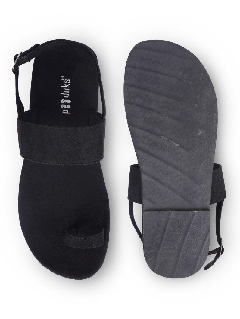 Zoo Toe-Ring Vegan Suede Sandals Men - Image 6 - Paaduks